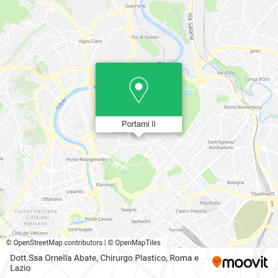 Mappa Dott.Ssa Ornella Abate, Chirurgo Plastico