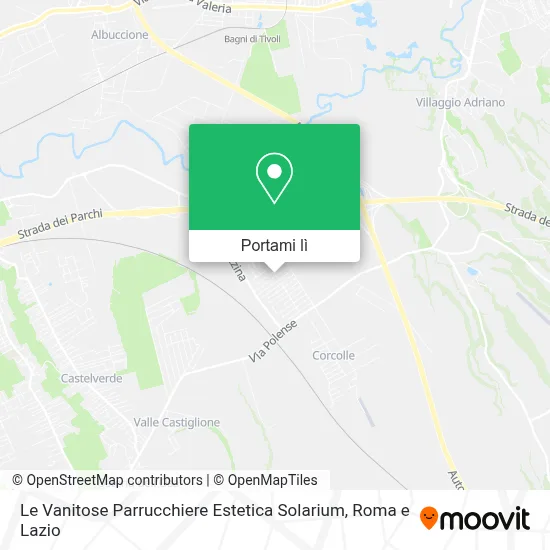 Mappa Le Vanitose Parrucchiere Estetica Solarium