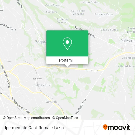 Mappa Ipermercato Oasi
