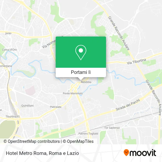 Mappa Hotel Metro Roma