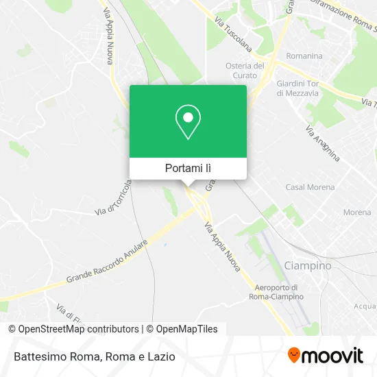 Mappa Battesimo Roma