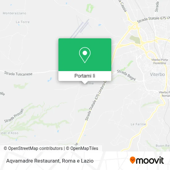 Mappa Aqvamadre Restaurant