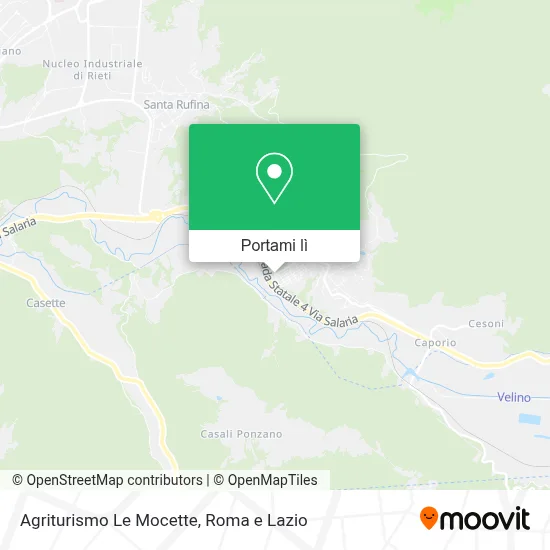 Mappa Agriturismo Le Mocette