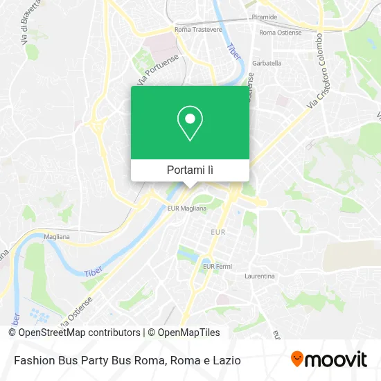 Mappa Fashion Bus Party Bus Roma