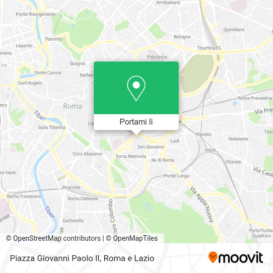 Mappa Piazza Giovanni Paolo II