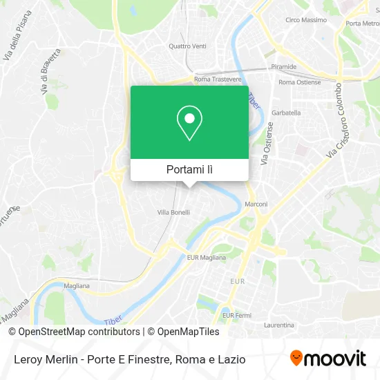 Mappa Leroy Merlin - Porte E Finestre