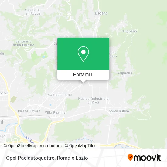 Mappa Opel Paciautoquattro