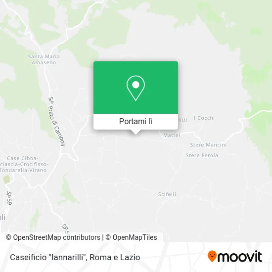 Mappa Caseificio "Iannarilli"