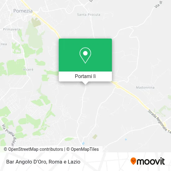 Mappa Bar Angolo D'Oro