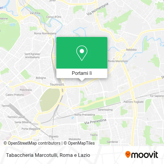 Mappa Tabaccheria Marcotulli