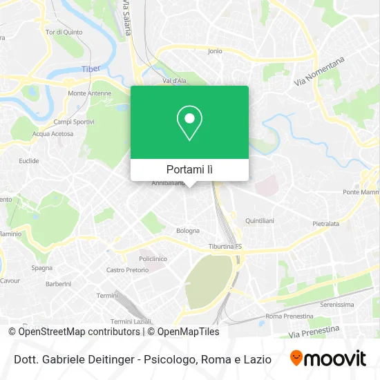 Mappa Dott. Gabriele Deitinger - Psicologo