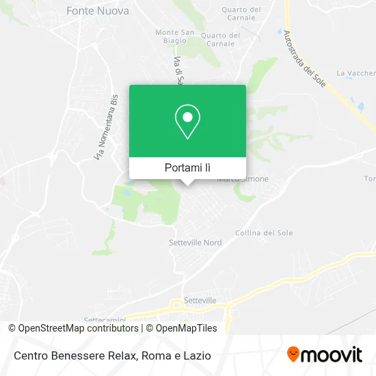 Mappa Centro Benessere Relax