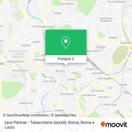 Mappa Iqos Partner - Tabaccheria Gazzilli, Roma