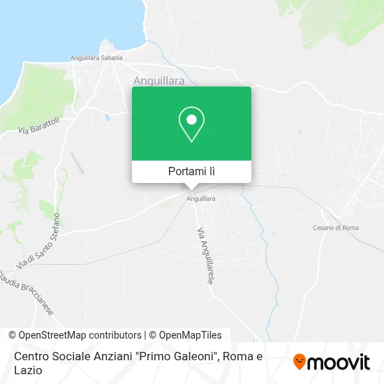 Mappa Centro Sociale Anziani "Primo Galeoni"