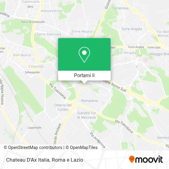 Mappa Chateau D'Ax Italia