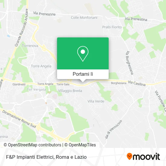 Mappa F&P Impianti Elettrici