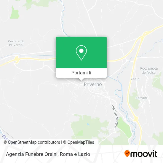 Mappa Agenzia Funebre Orsini