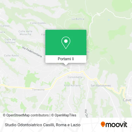 Mappa Studio Odontoiatrico Casilli