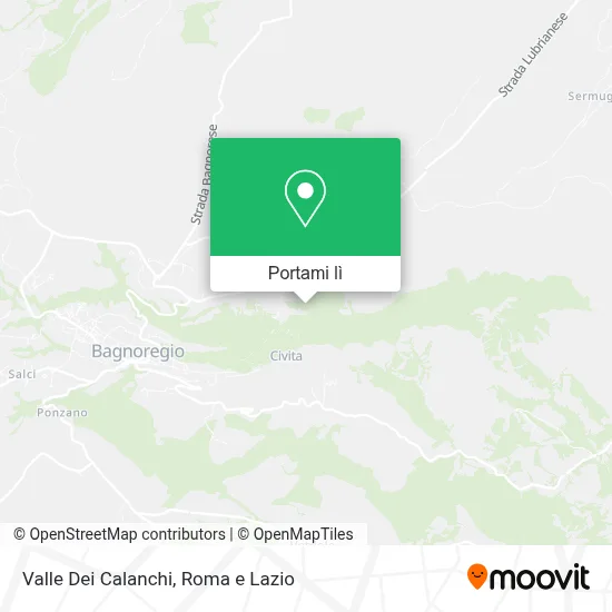 Mappa Valle Dei Calanchi