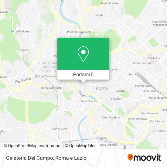 Mappa Gelateria Del Campo