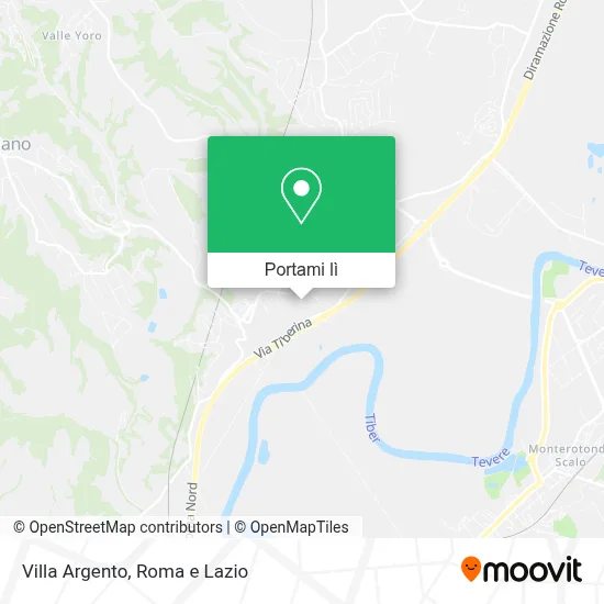 Mappa Villa Argento