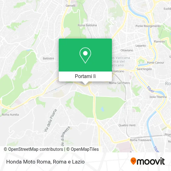 Mappa Honda Moto Roma