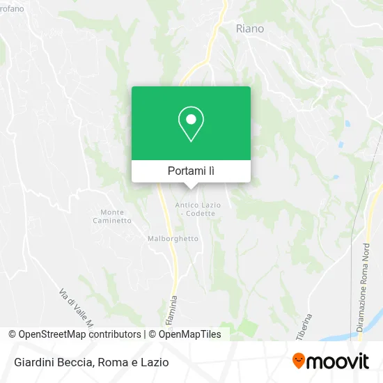 Mappa Giardini Beccia