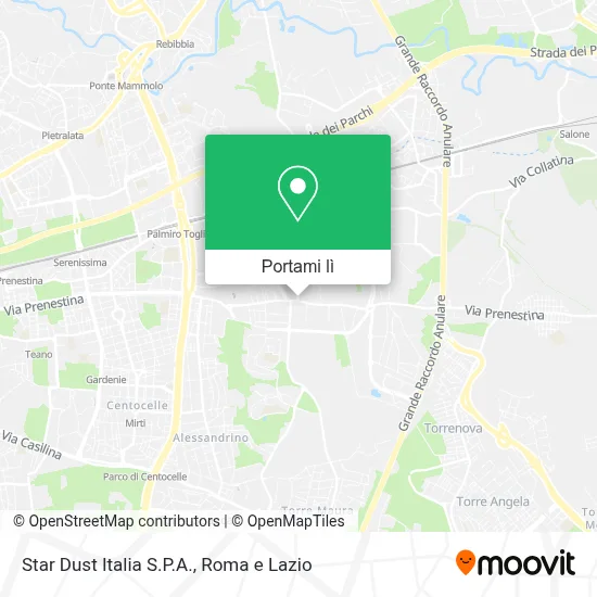 Mappa Star Dust Italia S.P.A.