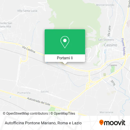 Mappa Autofficina Pontone Mariano