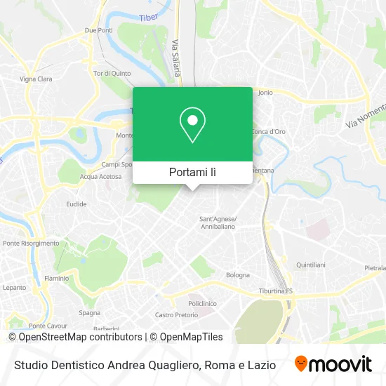 Mappa Studio Dentistico Andrea Quagliero