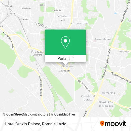 Mappa Hotel Orazio Palace
