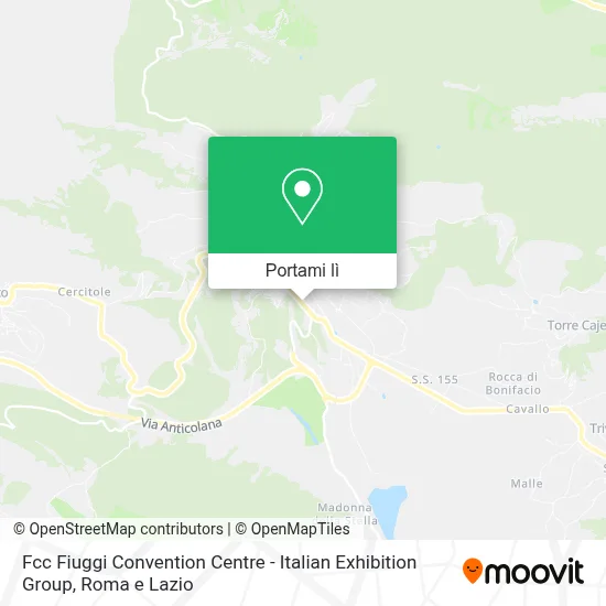Mappa Fcc Fiuggi Convention Centre - Italian Exhibition Group
