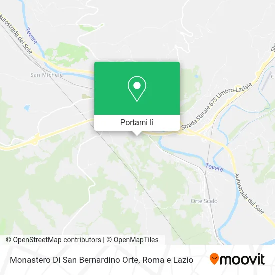 Mappa Monastero Di San Bernardino Orte