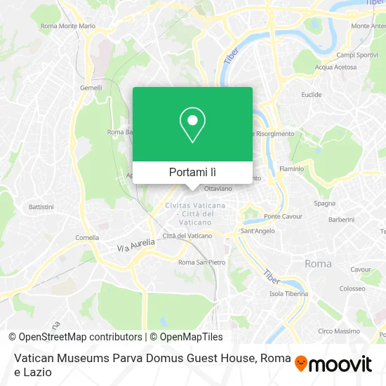 Mappa Vatican Museums Parva Domus Guest House