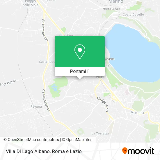 Mappa Villa Di Lago Albano