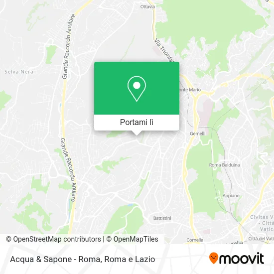 Mappa Acqua & Sapone - Roma