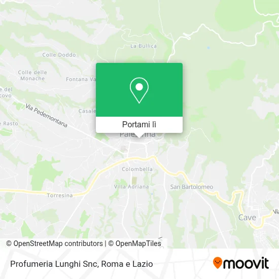 Mappa Profumeria Lunghi Snc