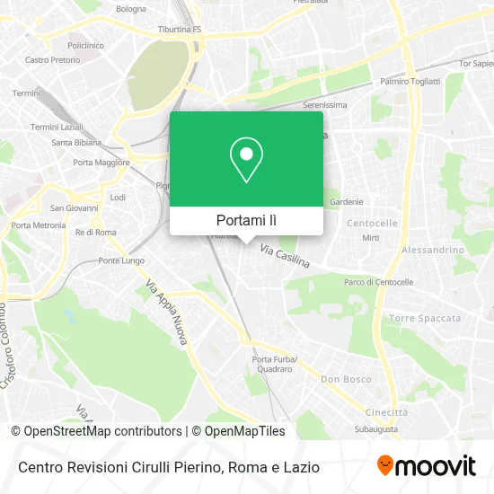 Mappa Centro Revisioni Cirulli Pierino