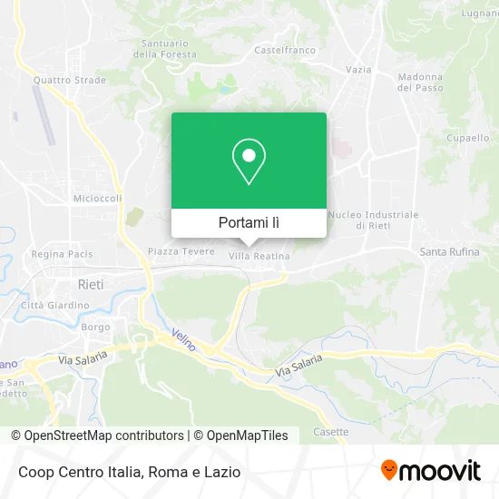 Mappa Coop Centro Italia