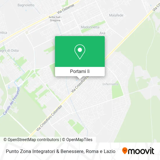 Mappa Punto Zona Integratori & Benessere