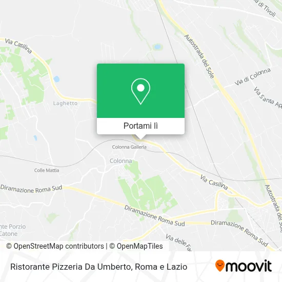 Mappa Ristorante Pizzeria Da Umberto