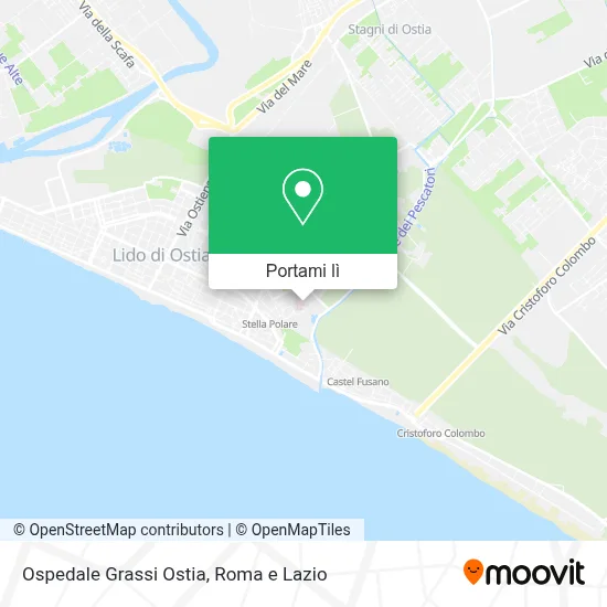 Mappa Ospedale Grassi Ostia