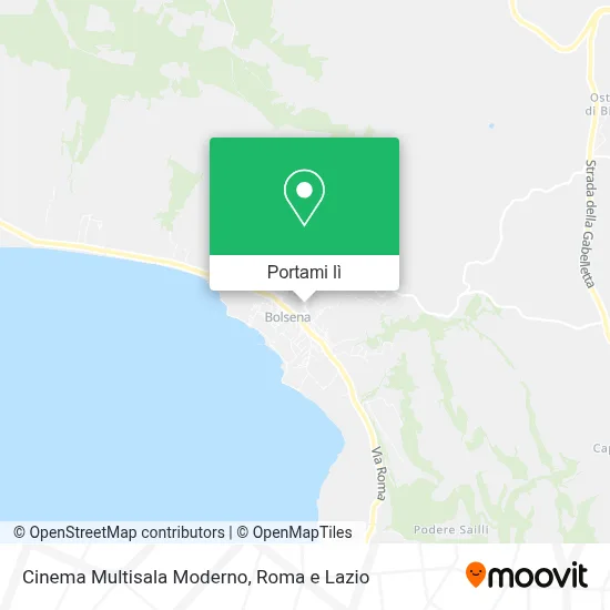 Mappa Cinema Multisala Moderno
