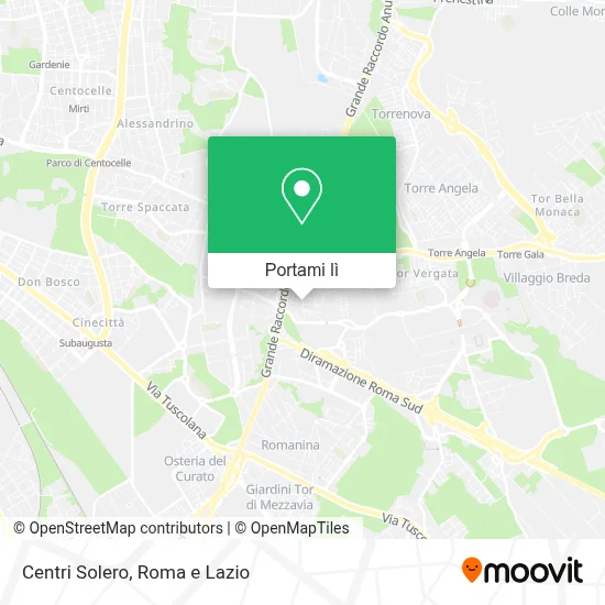 Mappa Centri Solero