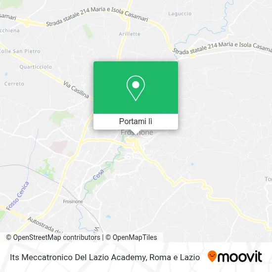 Mappa Its Meccatronico Del Lazio Academy