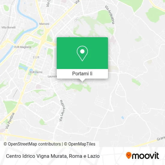 Mappa Centro Idrico Vigna Murata