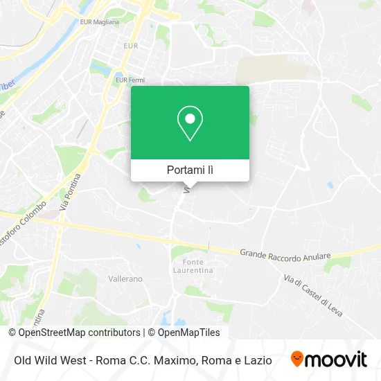 Mappa Old Wild West - Roma C.C. Maximo
