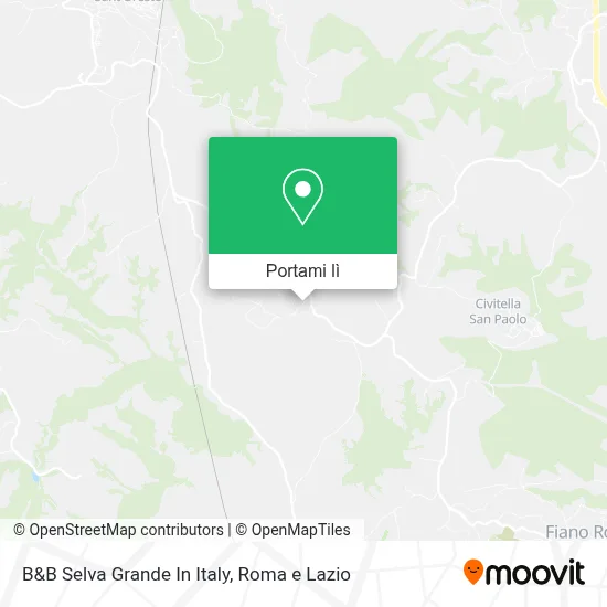 Mappa B&B Selva Grande In Italy