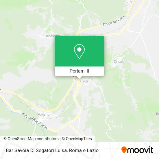 Mappa Bar Savoia Di Segatori Luisa