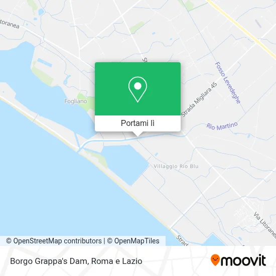 Mappa Borgo Grappa's Dam